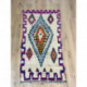Tapis berbère Azilal de petite taille laine et coton motifs couleurs vives