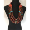 Collier berbère marron orangé