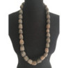 Collier sautoir pierres gravées
