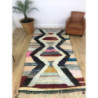 Tapis berbère original composition colorée géométrique