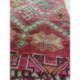 Ancien tapis berbère coloré motifs primitifs