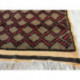 Ancien tapis berbère laine pure marron rouge