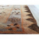 Long tapis berbère Boujad aux teintes marron et orange